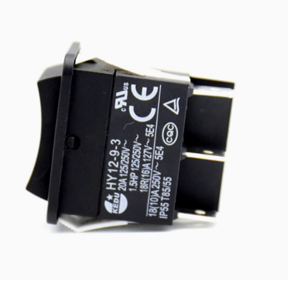 Arc-shaped Boat Button Switch Waterproof 6p Boat Switch HY12-9-3